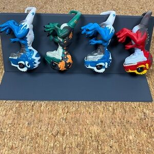 WowWee Jurassic World Fingerling Dino Toys Lot of 4 Interactive Raptors Set